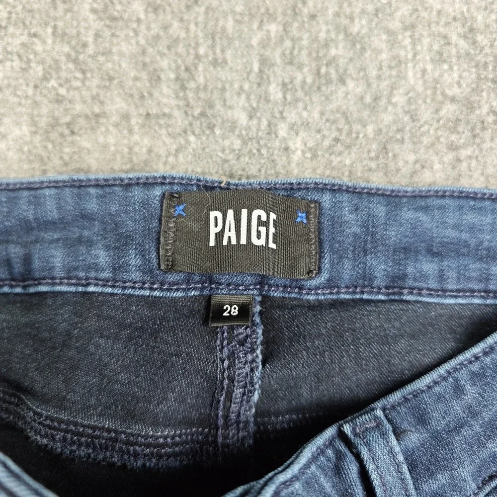 Paige Jeans Women's 28 Hoxton Ankle 28x26 Dark Wash‎ Mid Rise Rayon Stretch